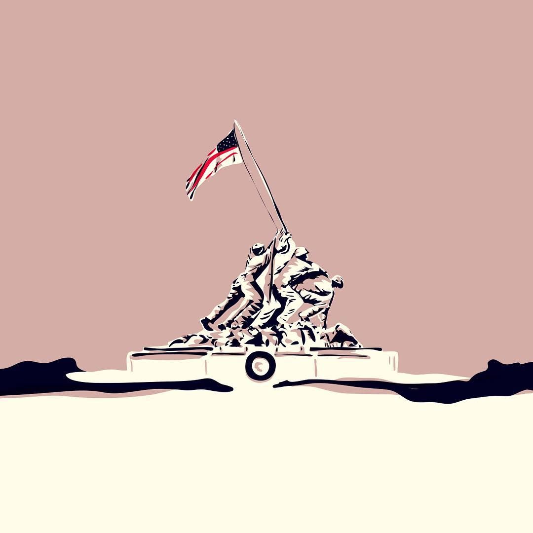 1080x1080 Roee Ovadia (@roeeo) On Instagram Corps War Memorial (Iwo