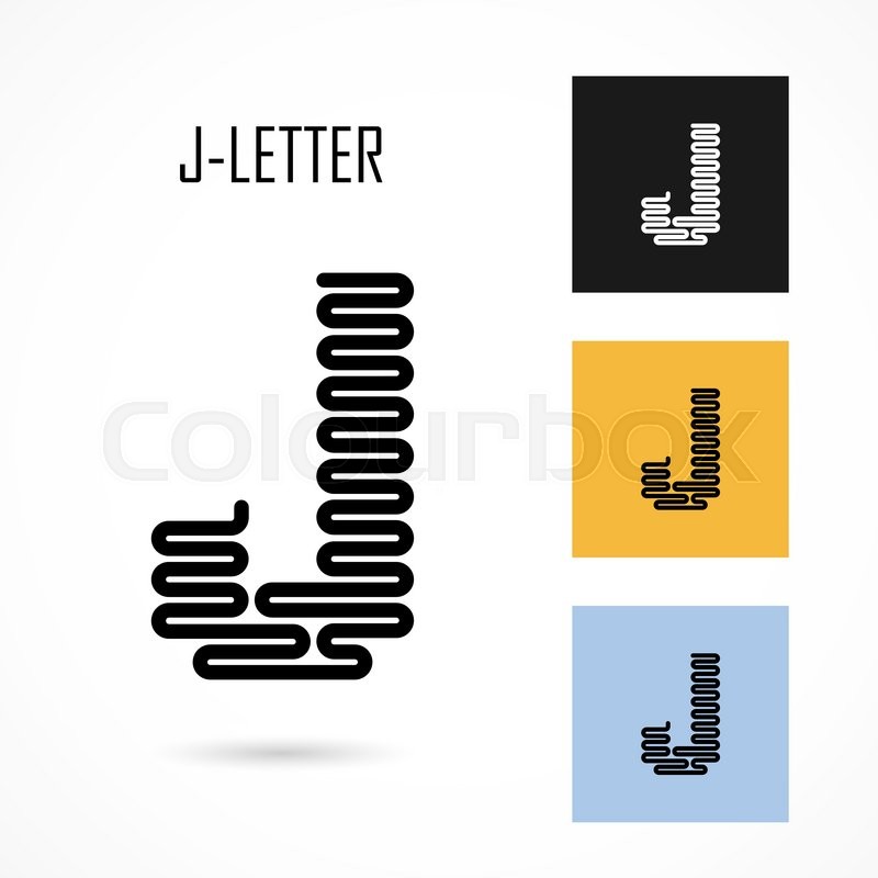 800x800 Creative J Letter Icon Abstract Logo Design Vector Template