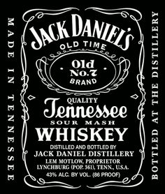 Jack Daniels Label Vector at GetDrawings | Free download