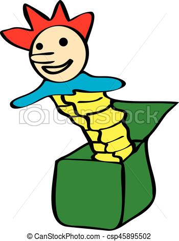 350x470 Jack In The Box. A Drawing Of A Jack In The Box.