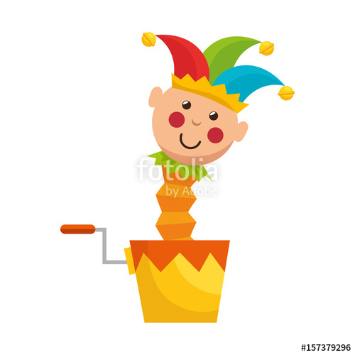 500x500 Jack In The Box Vector Icon Illustration Graphic Design Stock