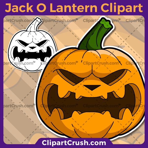 600x600 A Cartoon Jack O Lantern Clipart
