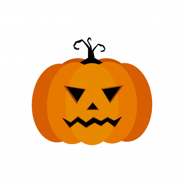 626x626 Cartoon Vector Illustration Of A Jack O Lantern Pumpkin Curved In