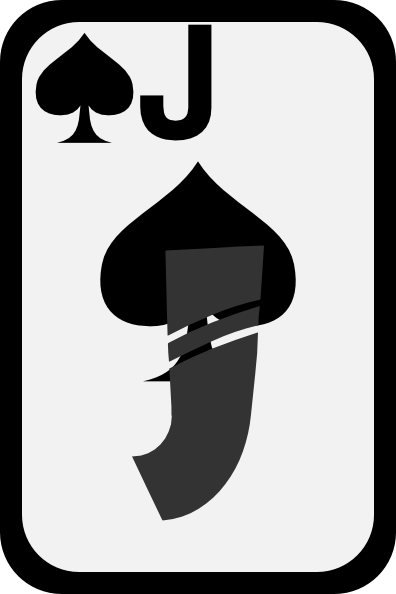 396x594 Jack Of Spades Clip Art Free Vector 4vector