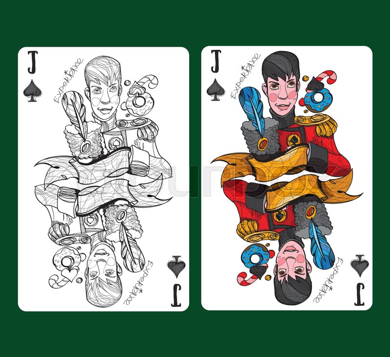 800x733 Jack Of Spades Playing Card Symbol. Stock Vector Colourbox