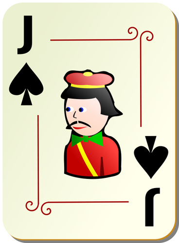 368x500 Jack Of Spades Playing Card Vector Illustration Public Domain