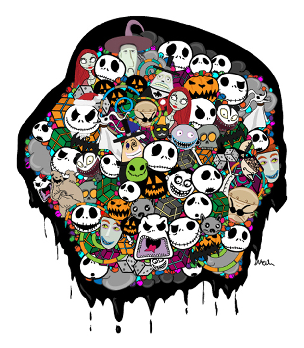 620x710 Nightmare Before Christmas Vector Pack
