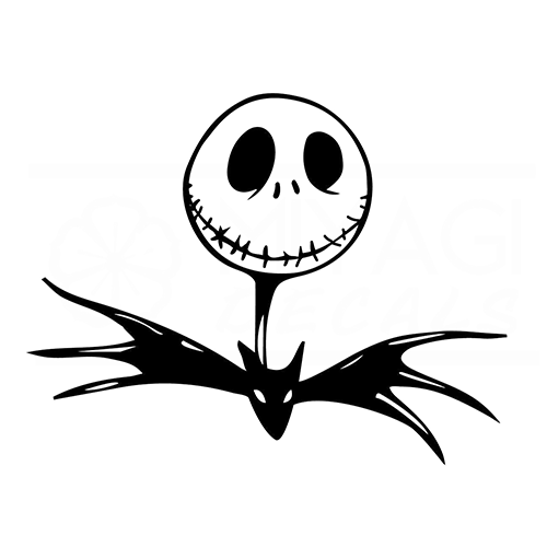 500x500 Jack Skellington Die Cut Vinyl Decal Pv240 Characters