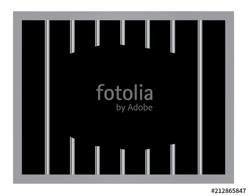 500x394 Window In Prison With Bars. Jail Break Vector Eps 10 Stock Image