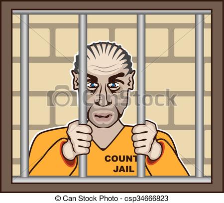 450x407 Criminal In Jail.