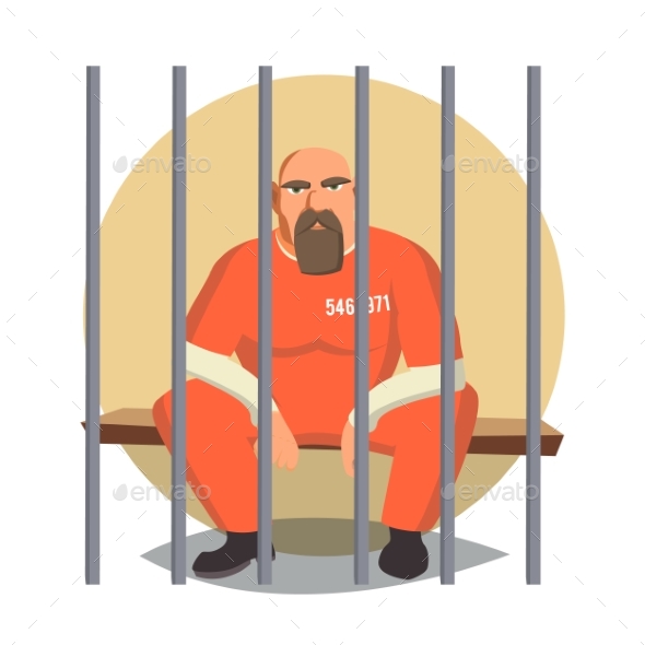 590x590 Prisoner In Jail Vector By Pikepicture Graphicriver
