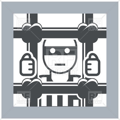 400x400 Prisoner Behind Bars