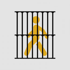 300x300 Silhouette Of A Man In Jail Vector Shopatcloth