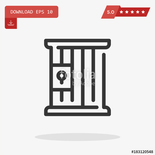 500x500 Jail Vector Icon Stock Image And Royalty Free Vector Files On