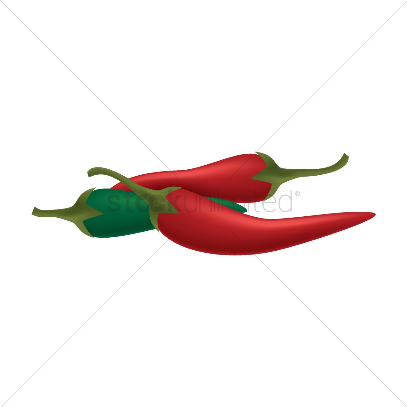 1300x1300 Jalapeno Vector Image