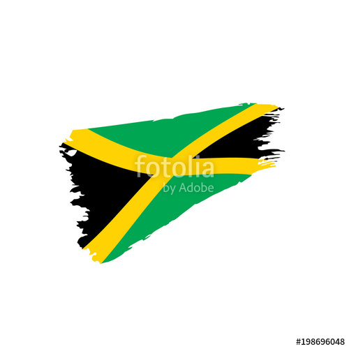 500x500 Jamaica Flag, Vector Illustration Stock Image And Royalty Free