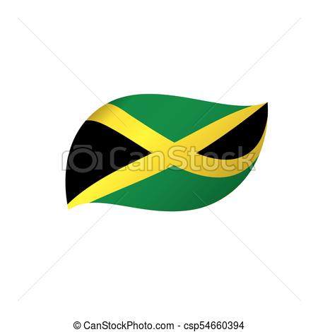 450x470 Jamaica Flag, Vector Illustration On A White Background Eps