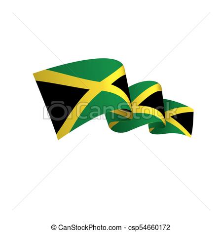 450x470 Jamaica Flag, Vector Illustration On A White Background Vectors