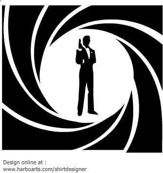 335x355 James Bond Clipart Vector