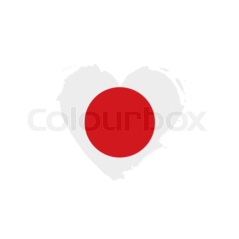800x800 Japan Flag, Vector Illustration On A White Background Stock