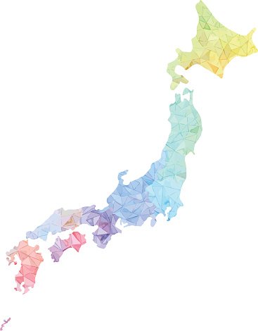 367x470 Japan Map Vector High Detailed Stock Vectors