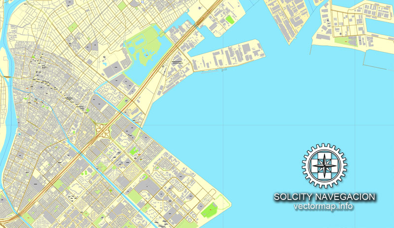 800x464 Tokyo, Japan In Adobe Illustrator, Printable Vector Street 9 Parts