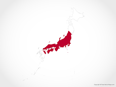 460x345 Vector Maps Of Japan Free Vector Maps