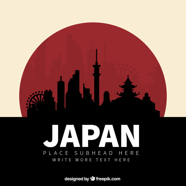 626x626 Japan Silhouettes Vector Free Download