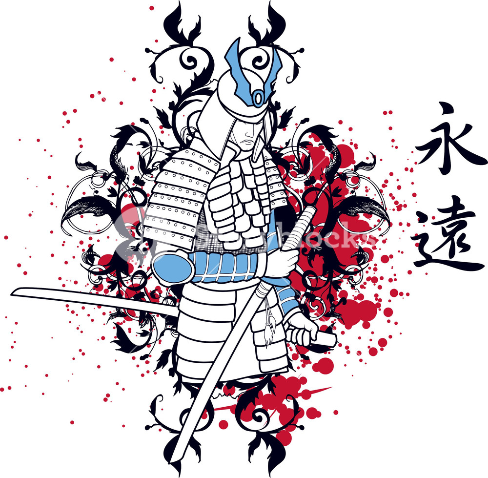 1000x979 Japanese Vector T Shirt Design Royalty Free Stock Image