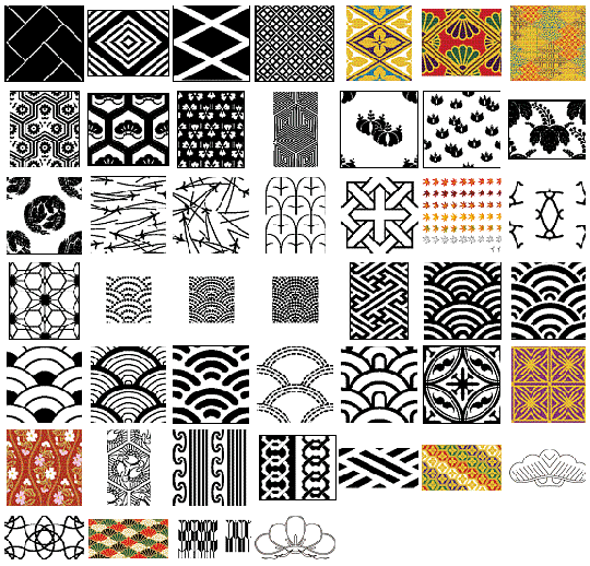540x518 Vector Japanese Patterns