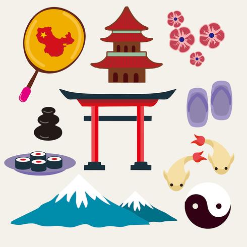 490x490 Free Japan Travel Icons Vector