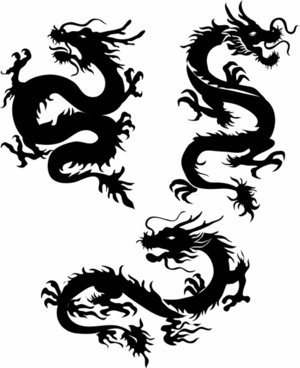 300x368 Japanese Dragon Free Vector In Encapsulated Postscript Eps ( .eps