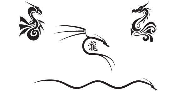 568x294 Japanese Dragons Free Vector 123freevectors