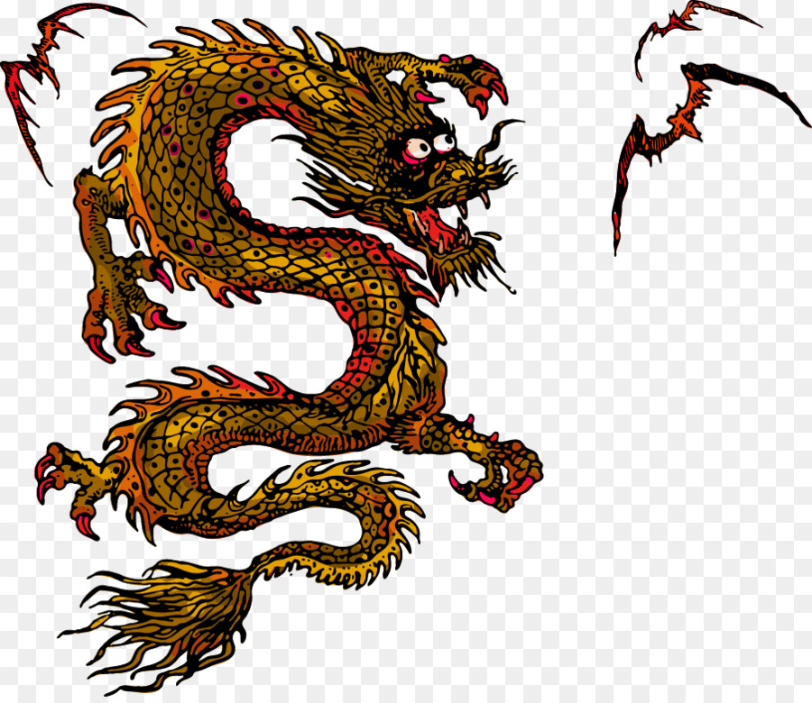 900x780 Chinese Dragon Japanese Dragon