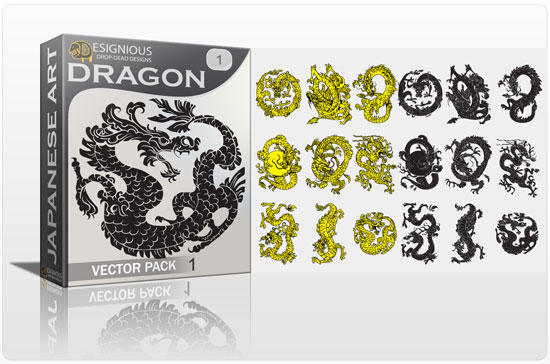 550x364 Dragon Vector Pack Japanese Dragon Tattoo Royalty Free Vector