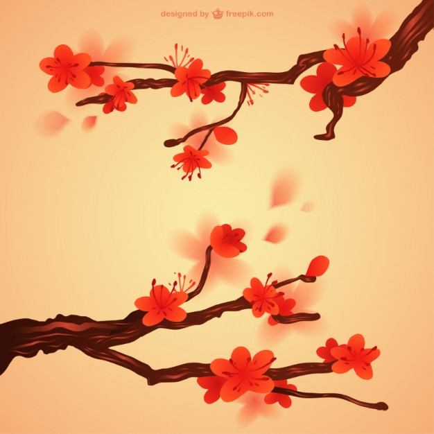 626x626 Japanese Flowers Vector Free Download