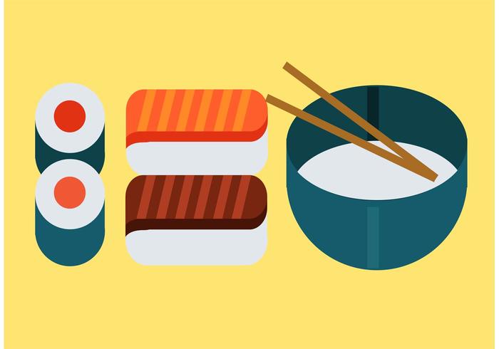 700x490 Japanese Food Vector Pack