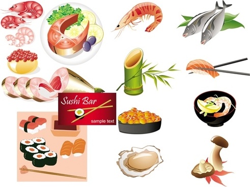 491x368 Japanese Food Vector Free Vector Download (5,972 Free Vector) For