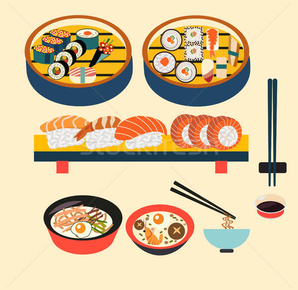 600x583 Vector Food Japanese Food Vector Illustration Svetlana