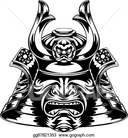 437x470 Japanese Clipart Samurai Mask ~ Frames ~ Illustrations ~ Hd Images