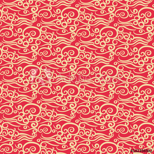 500x500 Chinese Background Pattern. Vector Pattern Texture. Japanese