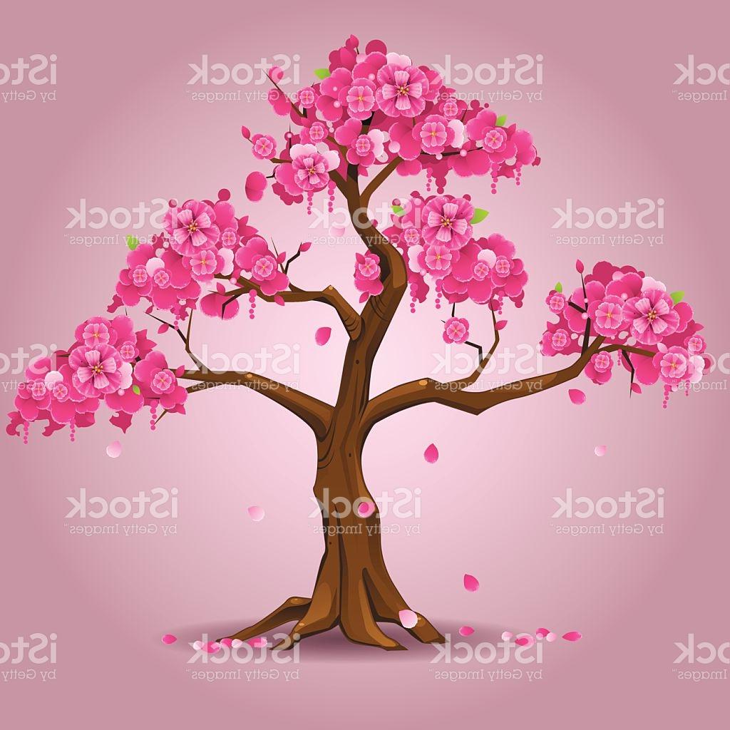 1024x1024 Best Free Japanese Sakura Tree Vector Image