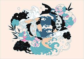 286x200 Japanese Pattern Free Vector Art