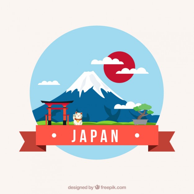 626x626 Japanese Landscape Vector Premium Download