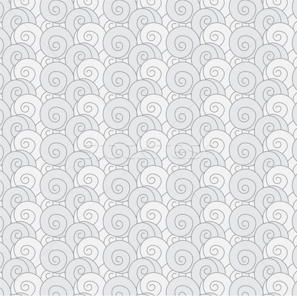 600x600 Seamless Pattern Swirl Monochrome Wave Japanese Background Vector