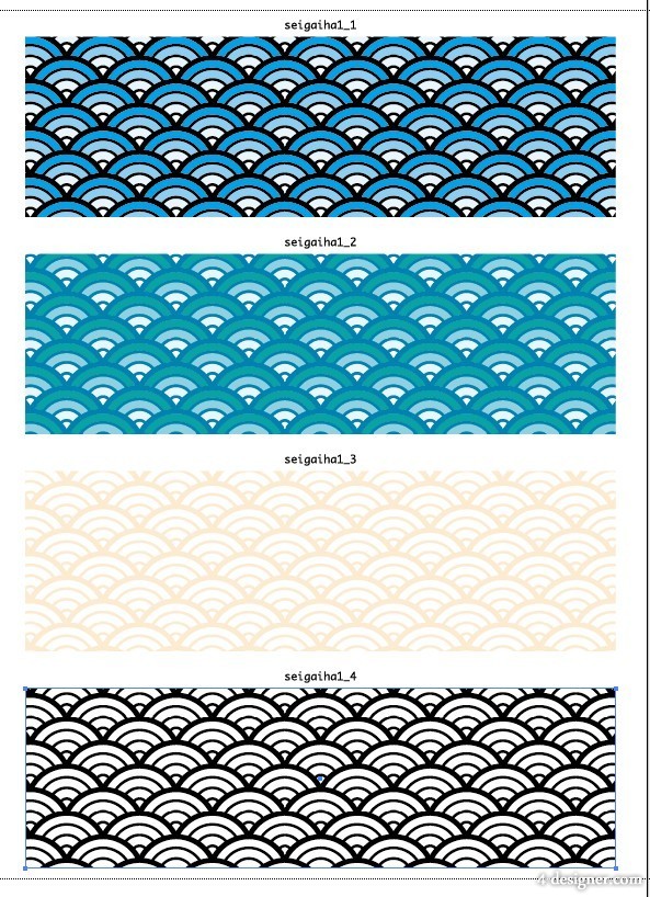 593x818 4 Designer Japanese Wave Vector Material