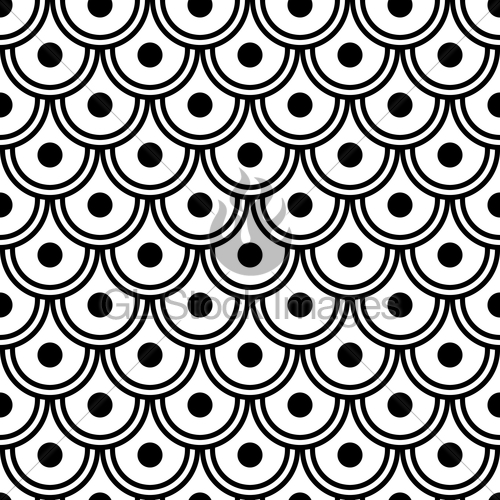 500x500 Japanese Wave Seamless Pattern Gl Stock Images