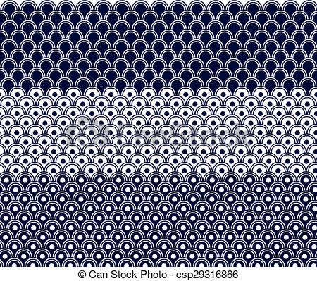 450x399 Japanese Wave Pattern Vector.