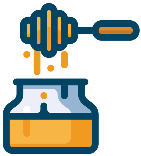 453x500 Honey Jar Vector Image Public Domain Vectors