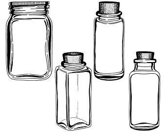 340x270 Mason Jar Clipart Etsy